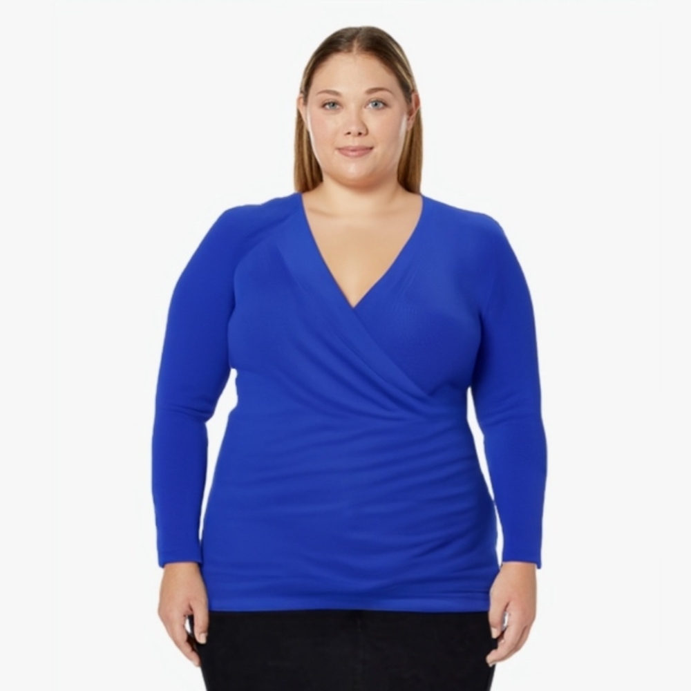 Afibi Royal Blue Long Sleeve Top